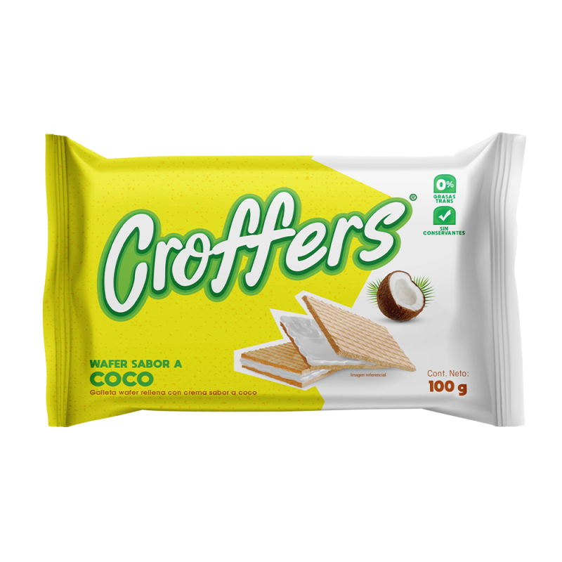 CROFFERS WAFER COCO 100G