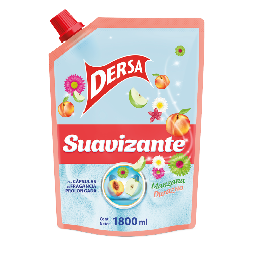 DERSA SUAVIZANTE MANZANA DURAZNO 1800ML
