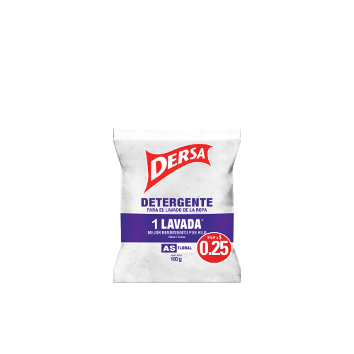 DERSA DETERGENTE ROPA FLORAL 100G