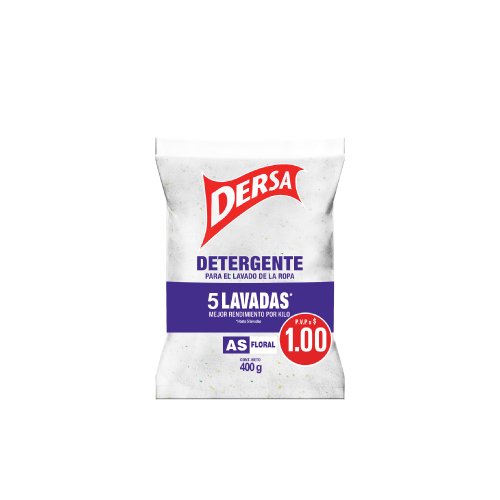 DERSA DETERGENTE ROPA FLORAL 400G
